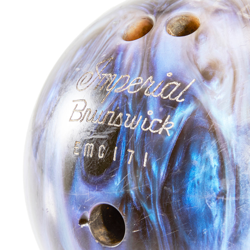 Black Blue Marbled Bowling Ball
