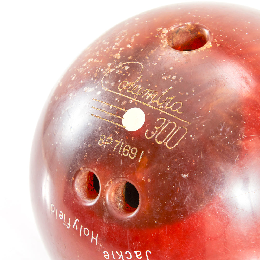Vintage Red Bowling Ball