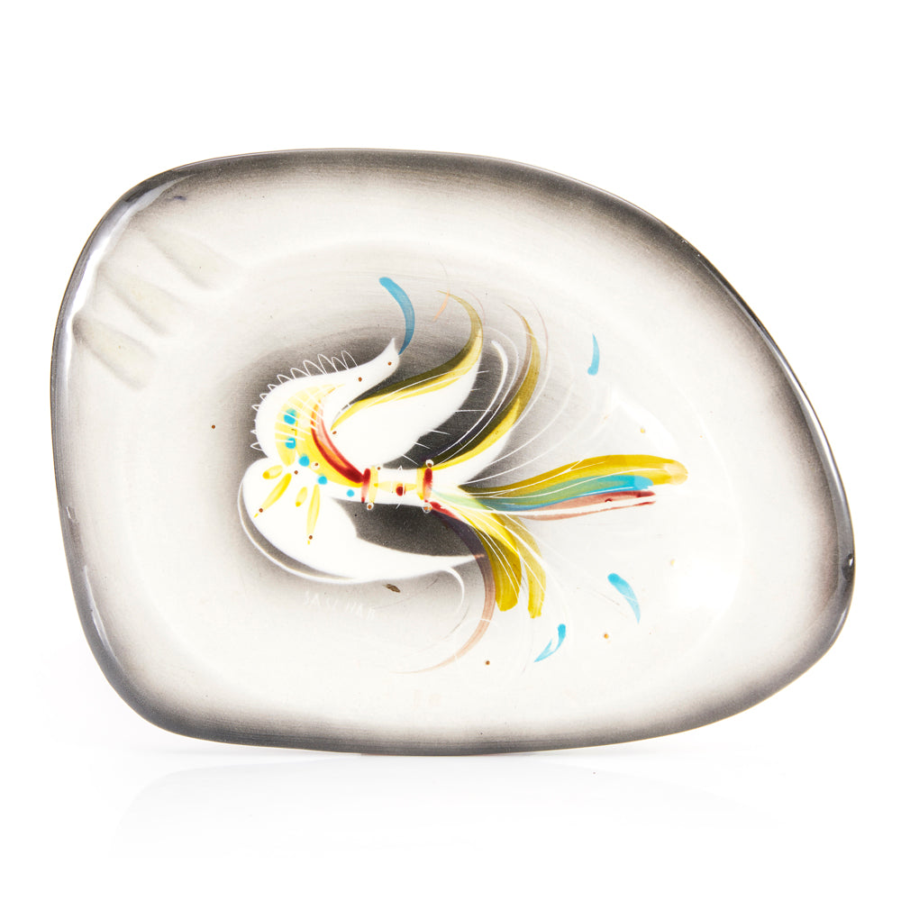 Grey Light Sascha Brastoff 'Jewel Bird' Ashtray