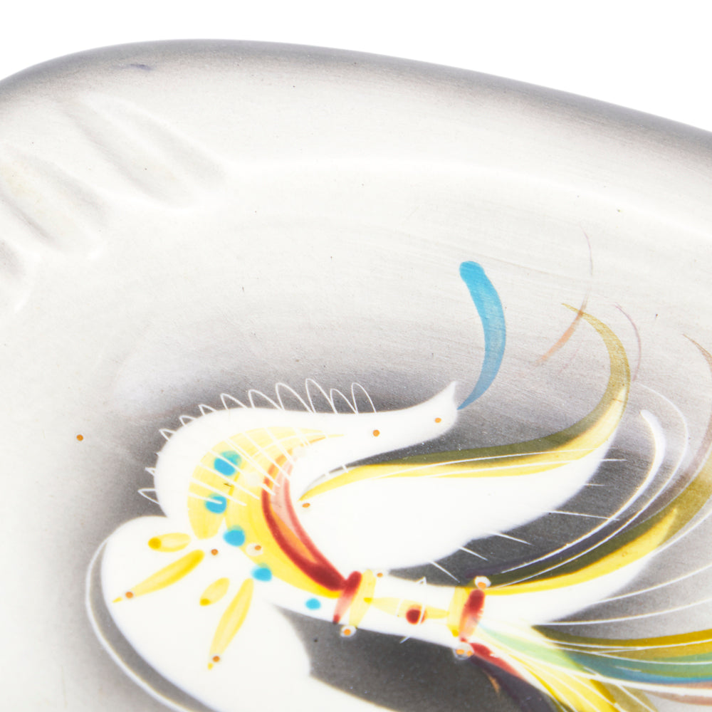 Grey Light Sascha Brastoff 'Jewel Bird' Ashtray