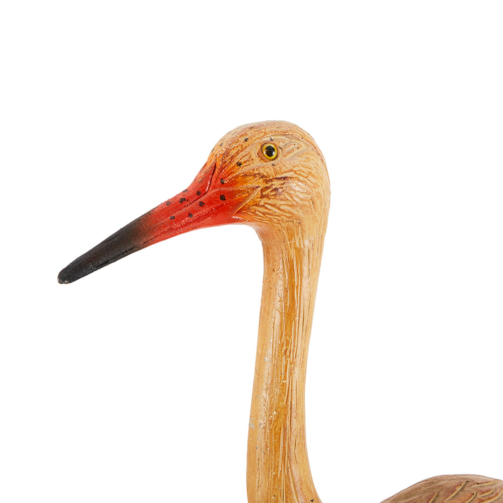 Lifesized Standing Crane Sculpture
