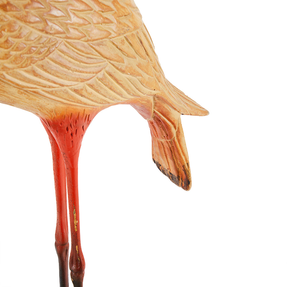 Lifesized Standing Crane Sculpture