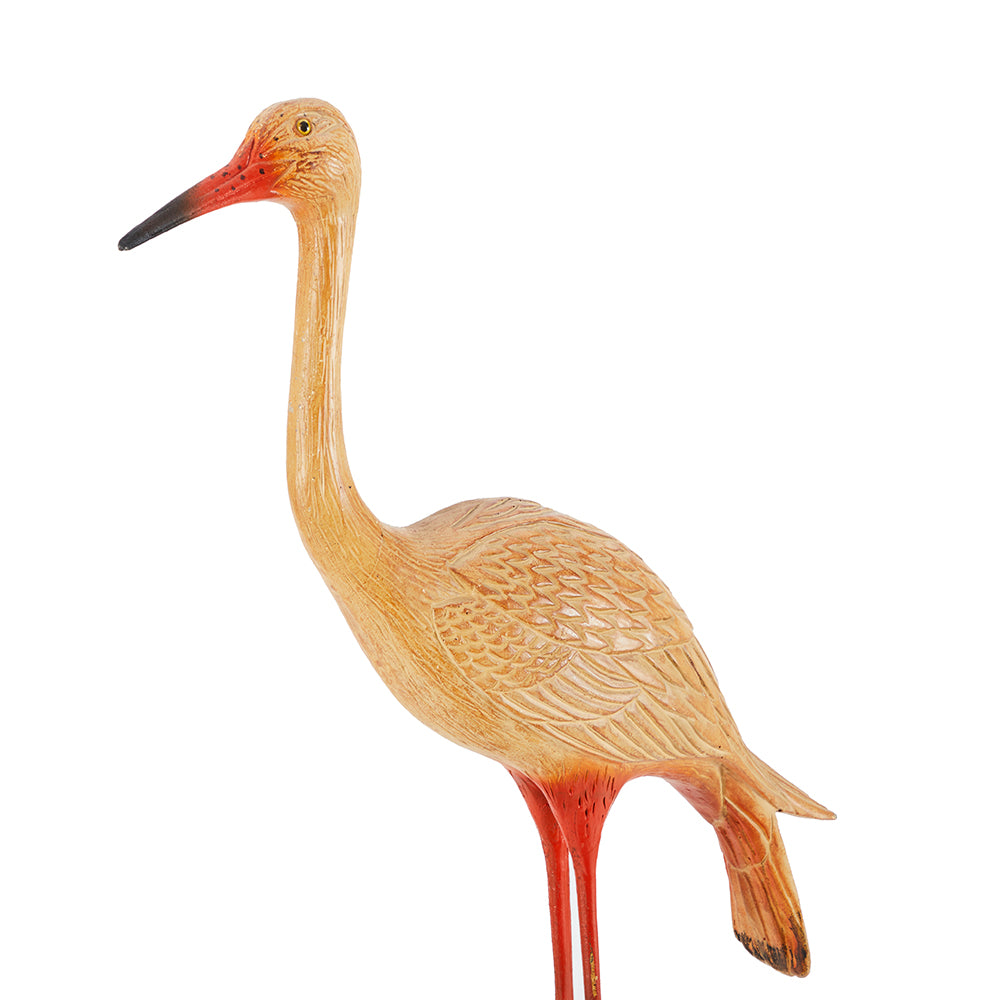 Lifesized Standing Crane Sculpture