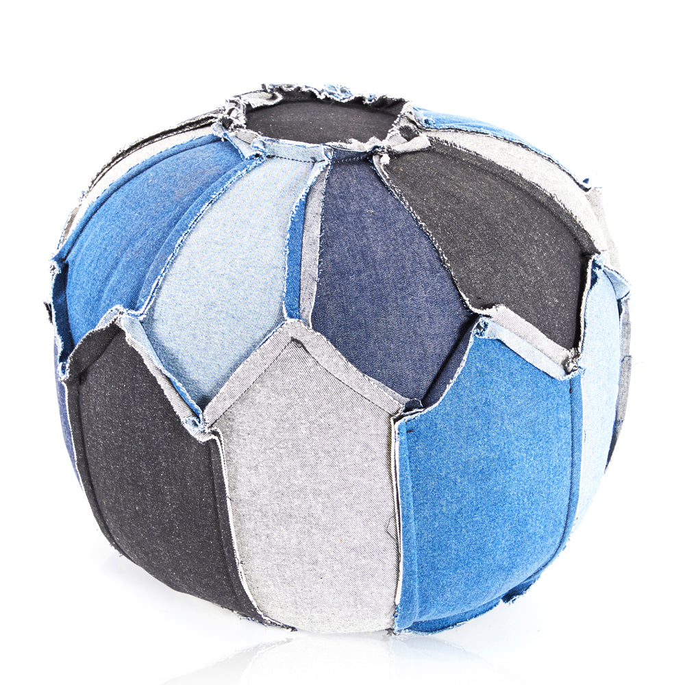 Denim Pouf