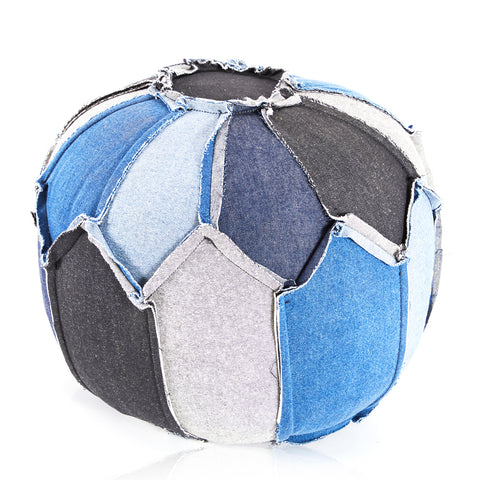 Denim Pouf