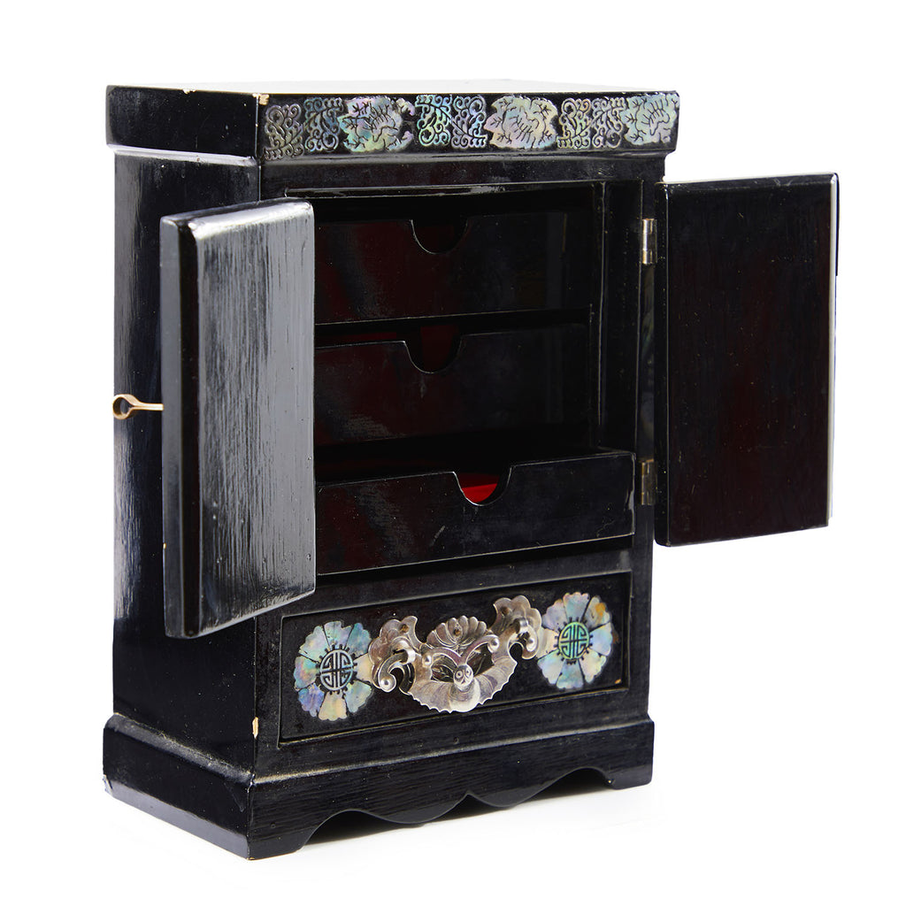 Black Armoire Jewelry Box