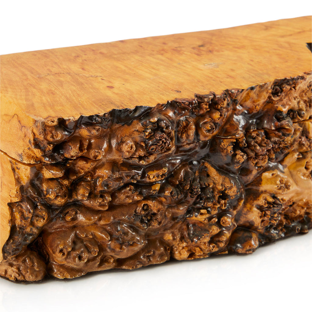 Wood Slice Burl Jewelry Box