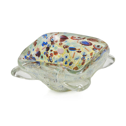 Glass Colorful Dots Ashtray