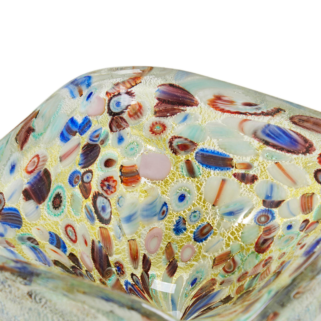Glass Colorful Dots Ashtray