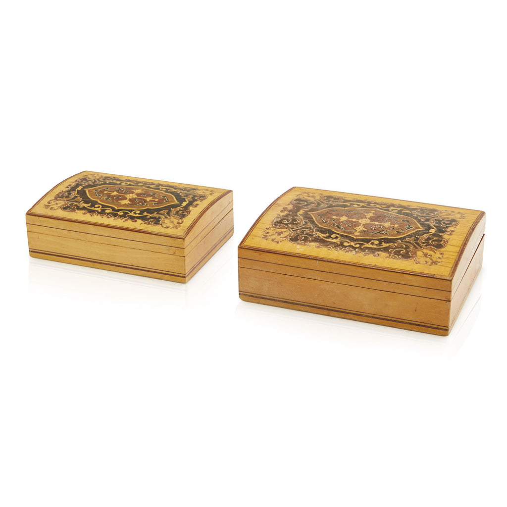 Wood Cigar Box Set
