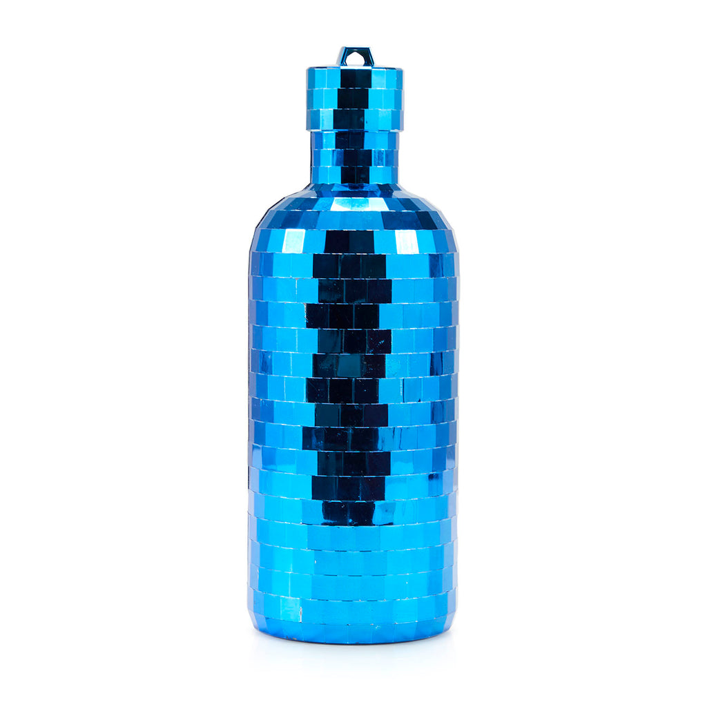 Blue Mirror Tile Bottle Container