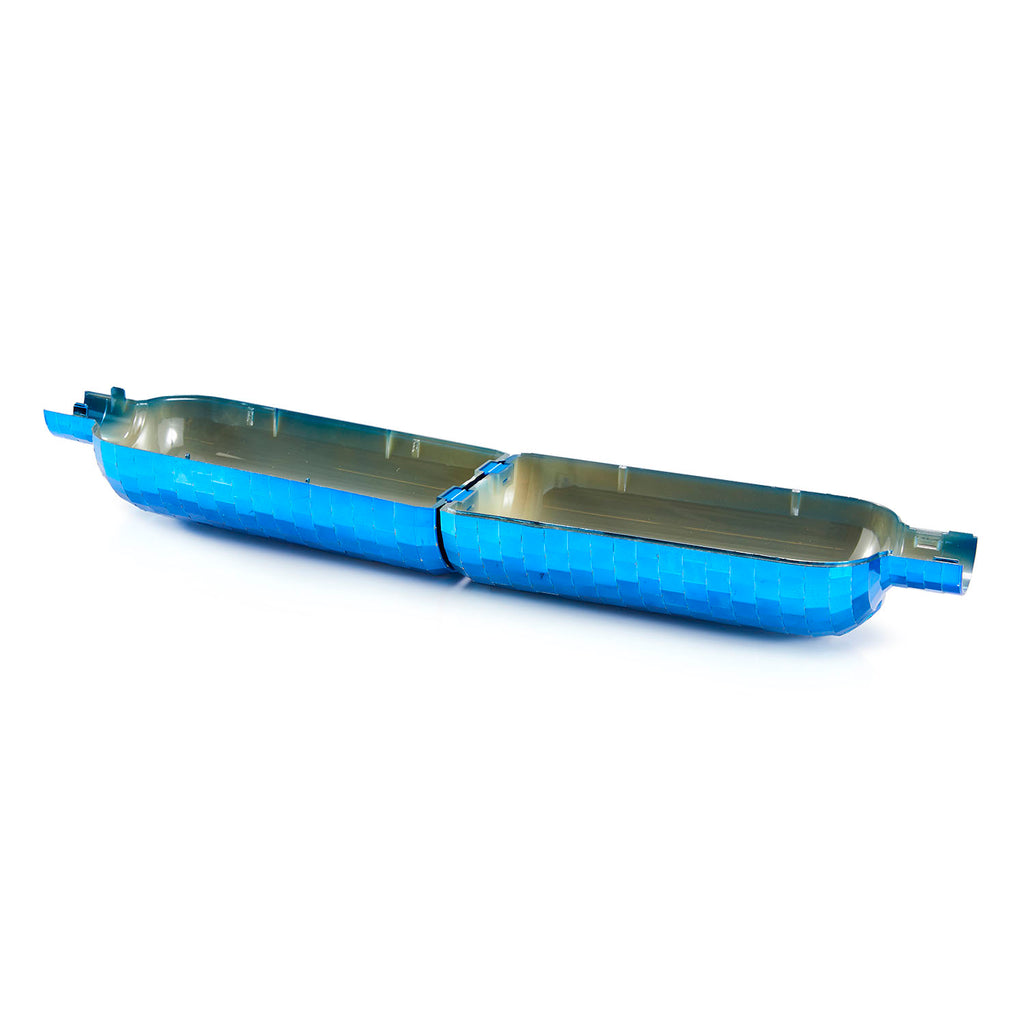 Blue Mirror Tile Bottle Container