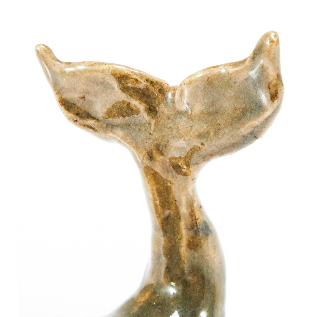 Yellow Granite Whale Paperweight