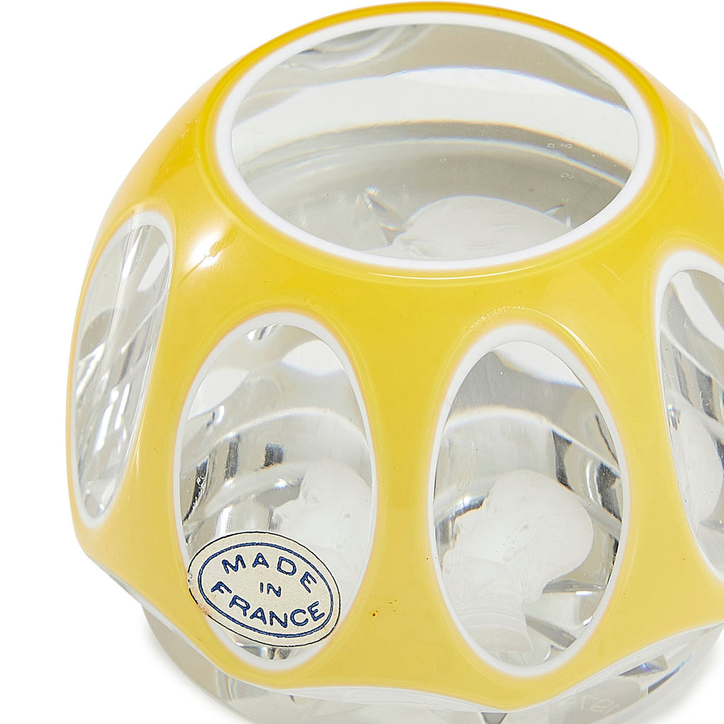 Yellow Glass Man Paperweight