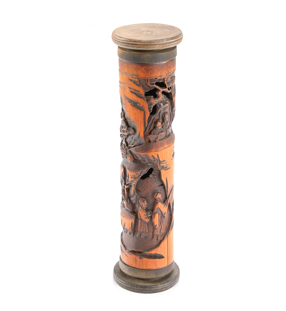 Wood Carved Chinese Incense Burner