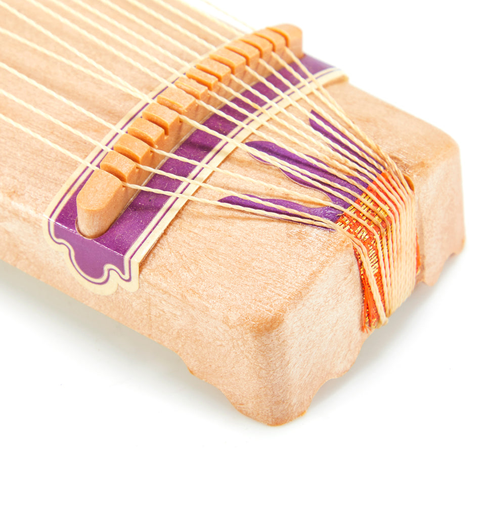 Orange and Purple Painted Wood Table Loom