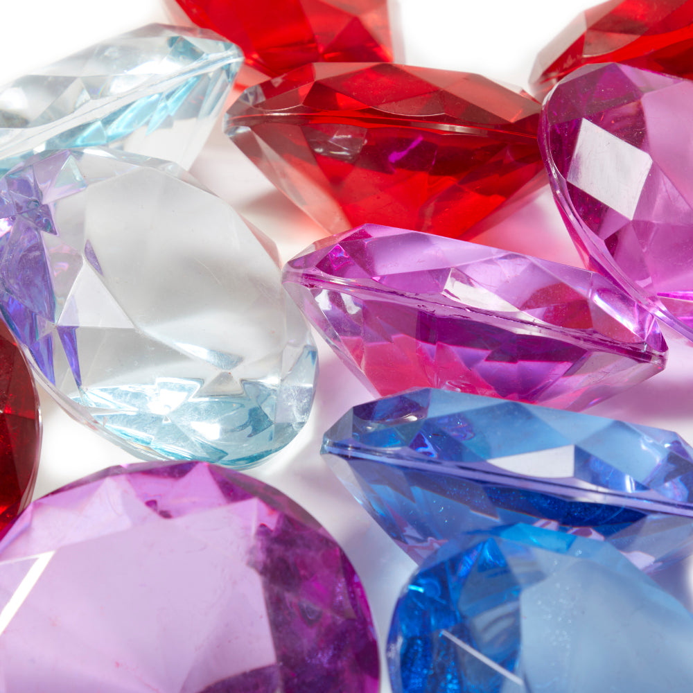 Multi Color Acrylic Gems - Large