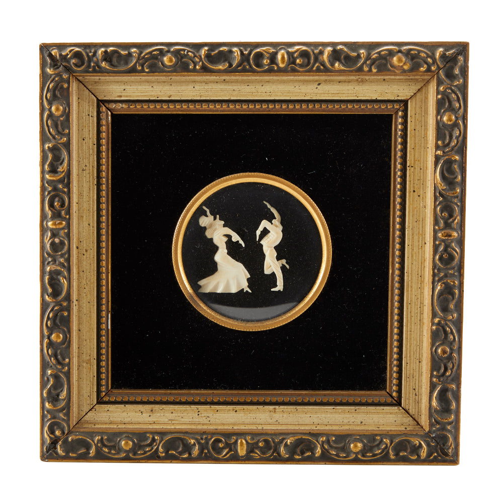 Black Velvet Artwork Of Ivory Dancers