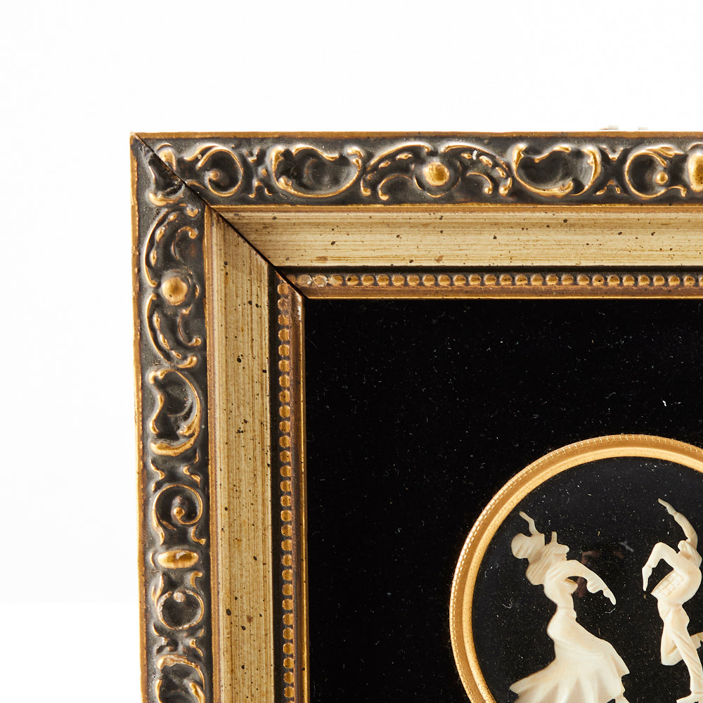 Black Velvet Artwork Of Ivory Dancers