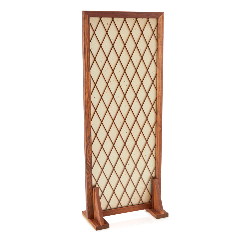 Tan Brown Diamond Room Divider