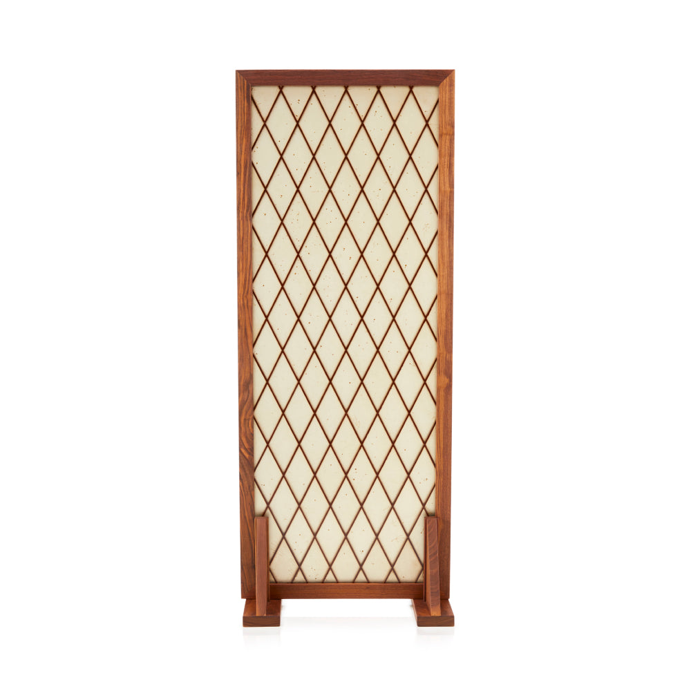 Tan Brown Diamond Room Divider