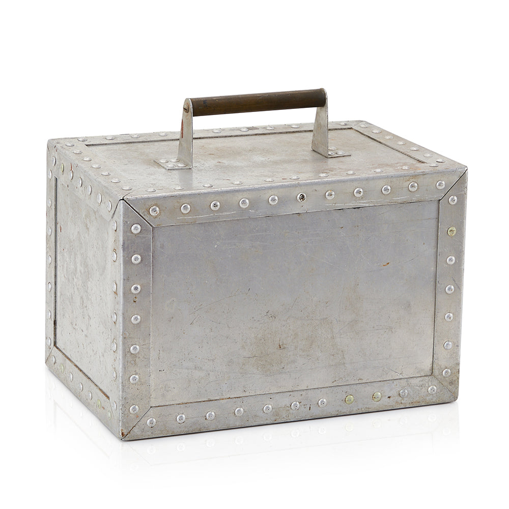 Steel Square Storage Box w Handle