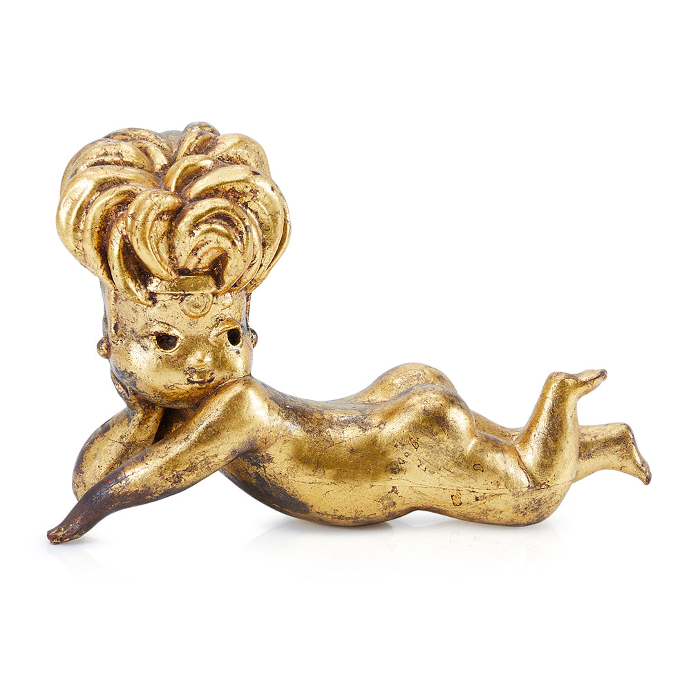Gold Cherub Sculptures
