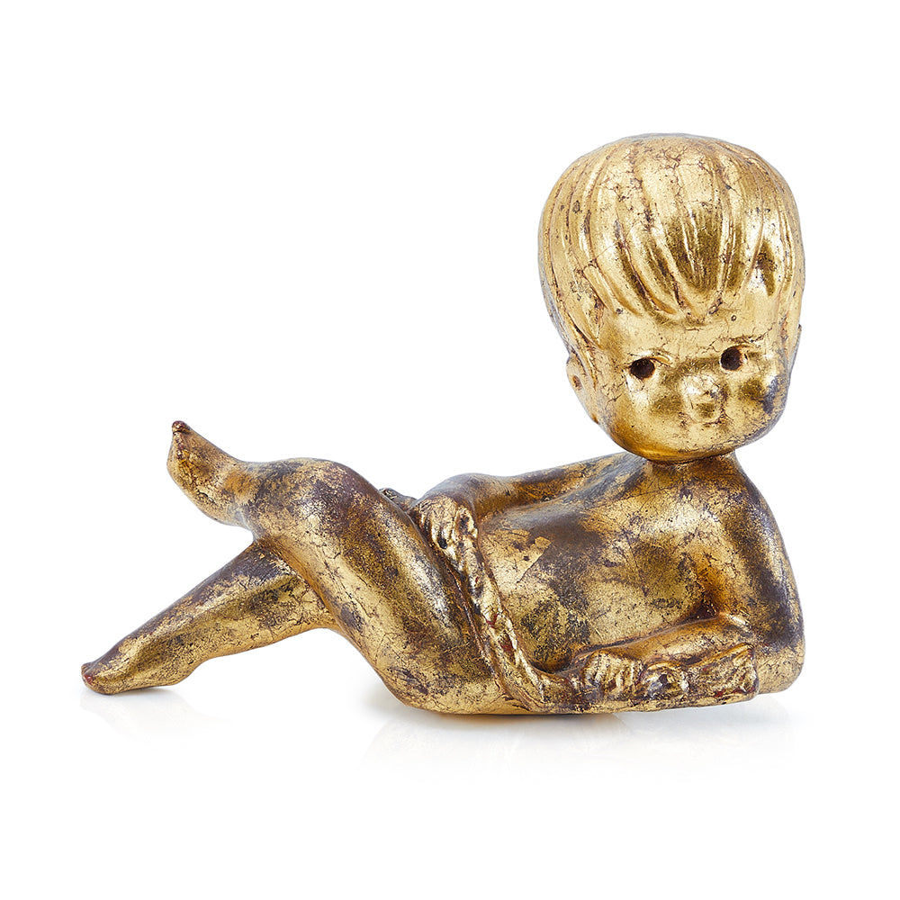 Gold Cherub Sculptures