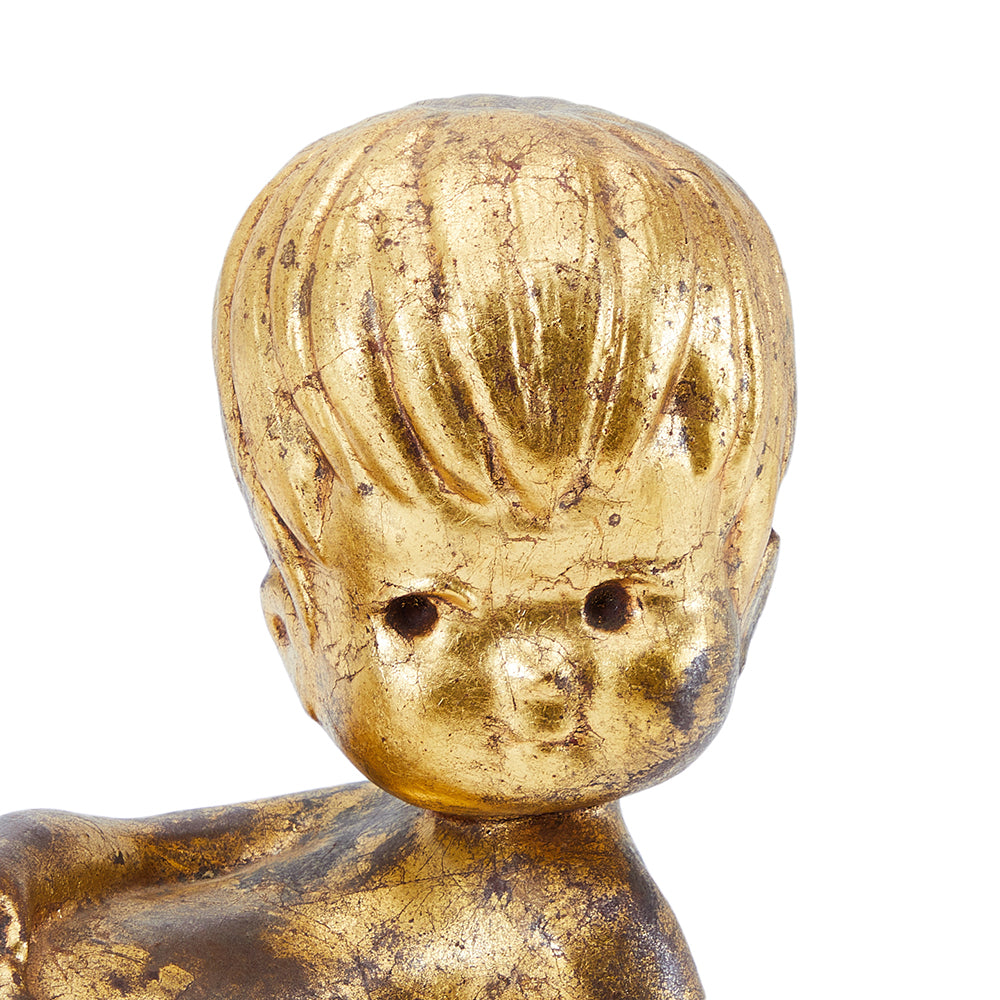 Gold Cherub Sculptures
