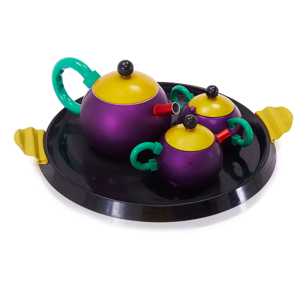 Black - Purple - Green Memphis Tea Set