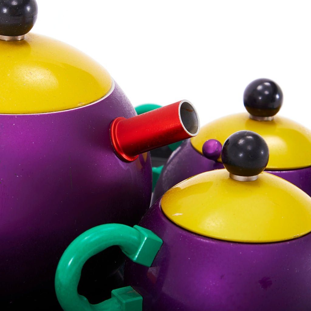 Black - Purple - Green Memphis Tea Set