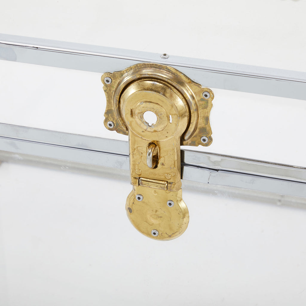Lucite & Gold Clear Trunk