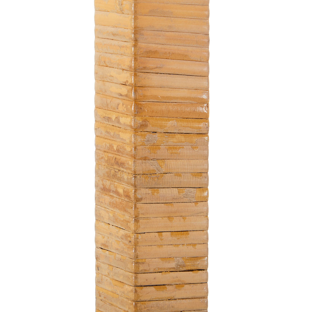 Wicker and Steel Coat Rack