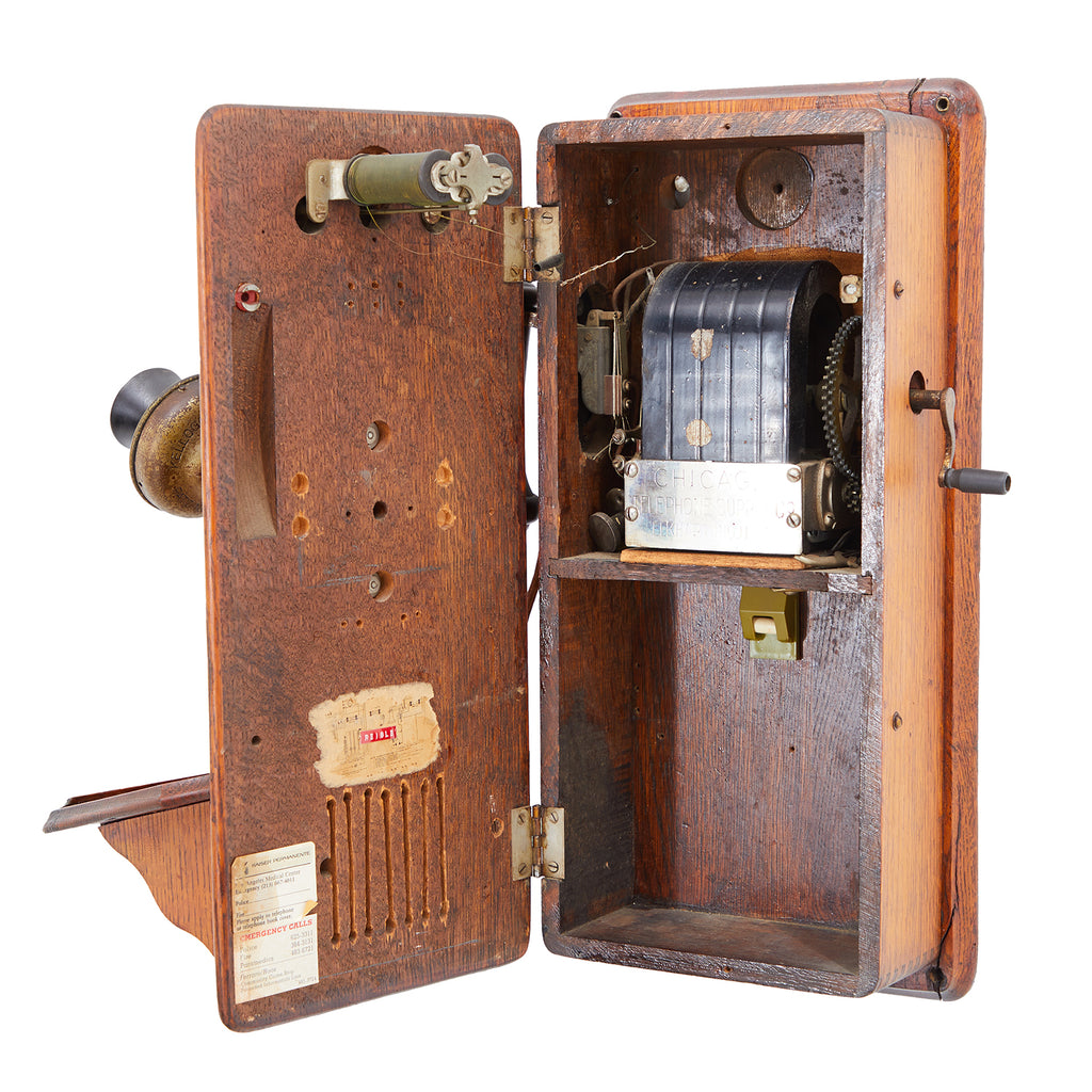Vintage Wooden Telephone