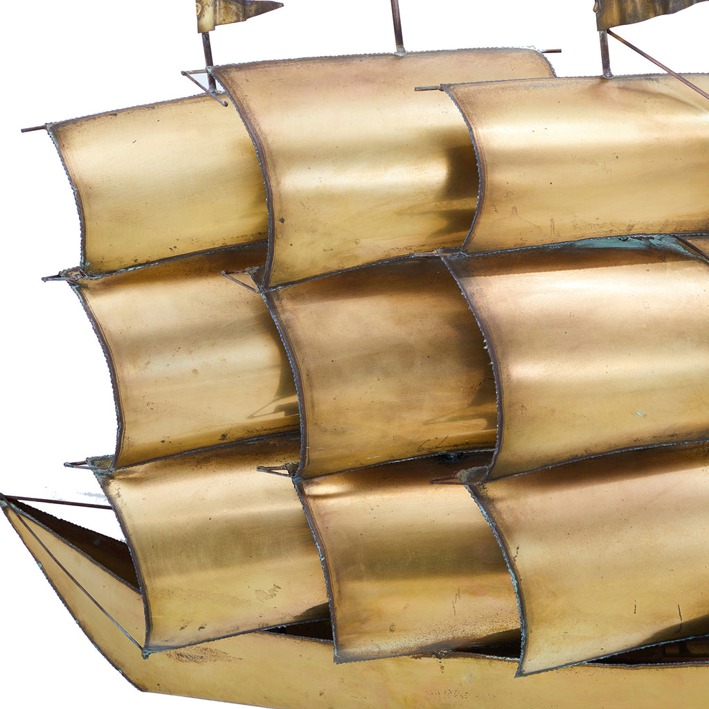 Brass Ship Wall Hanging
