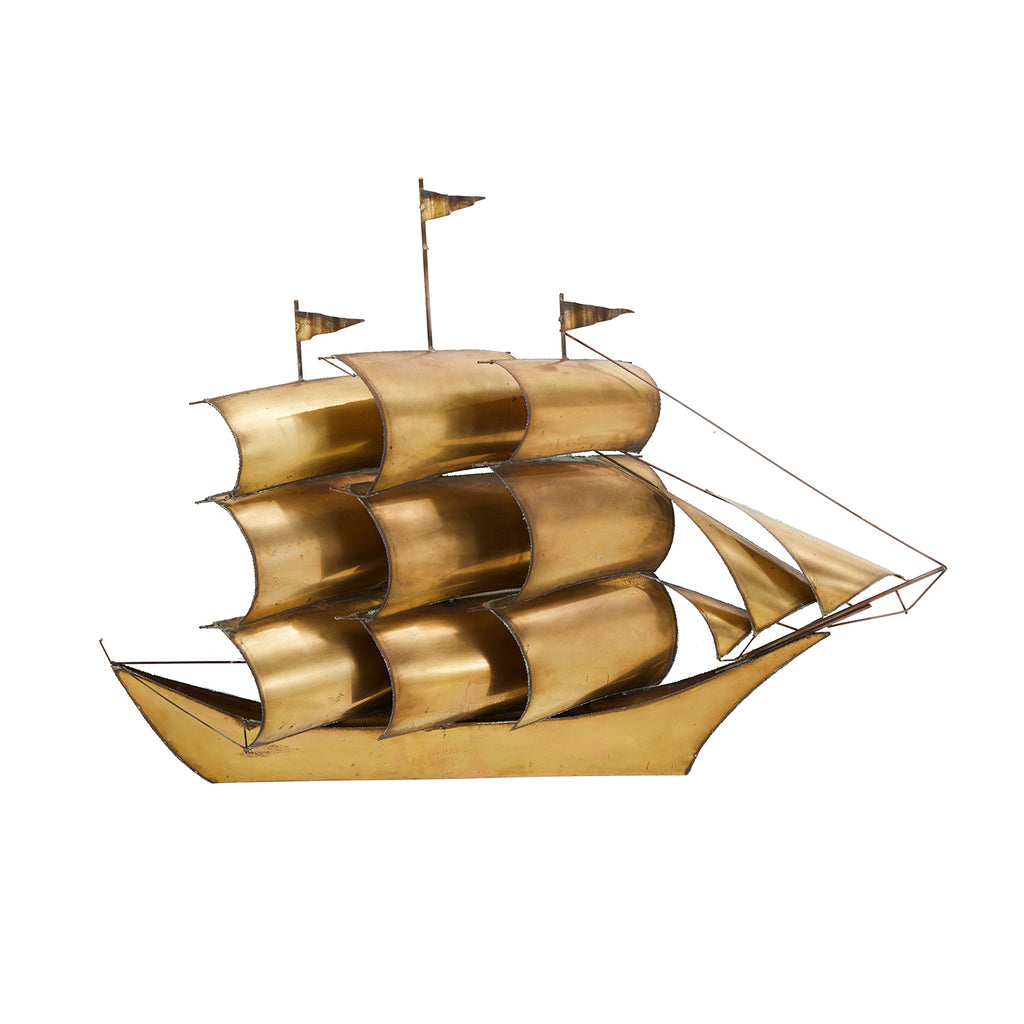 Brass Ship Wall Hanging