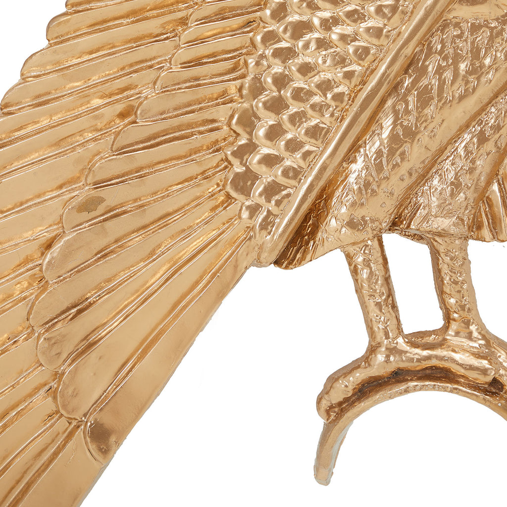Gold Falcon Huge Hanging Wall Lamp