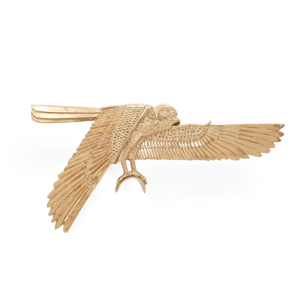 Gold Falcon Huge Hanging Wall Lamp