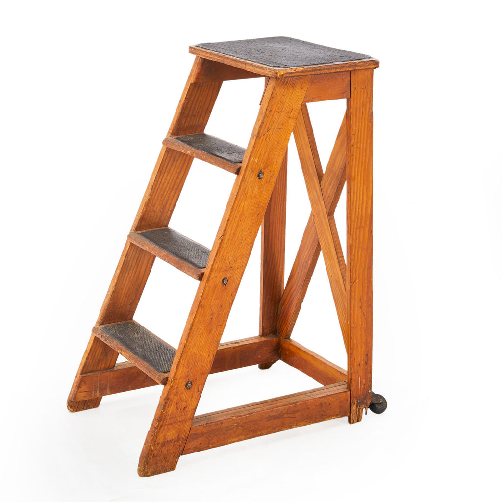 Wood Library Step Ladder