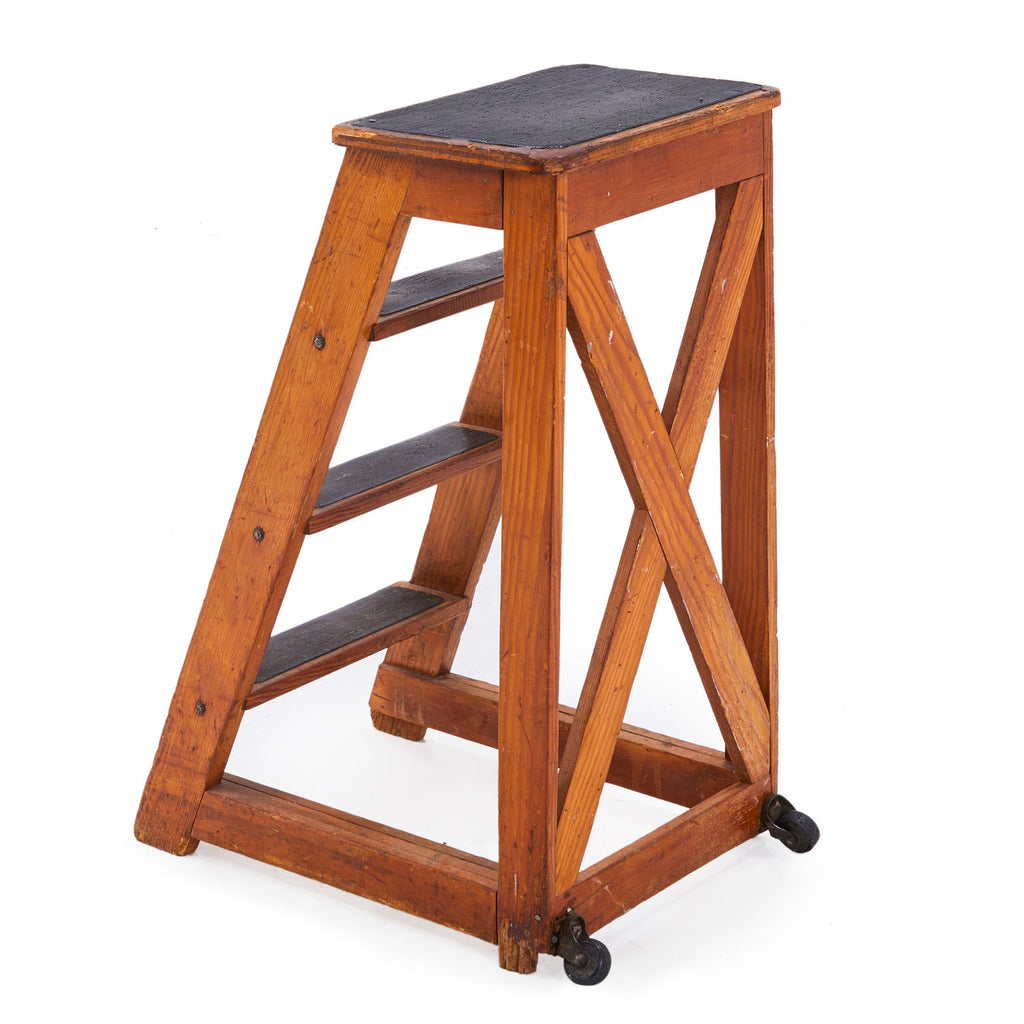 Wood Library Step Ladder