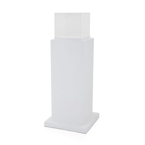 Display Case on White Podium