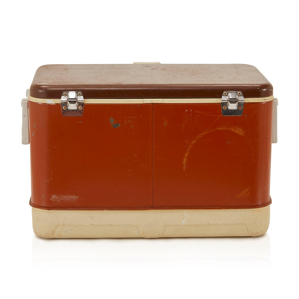 Vintage Red Thermos Brand Cooler