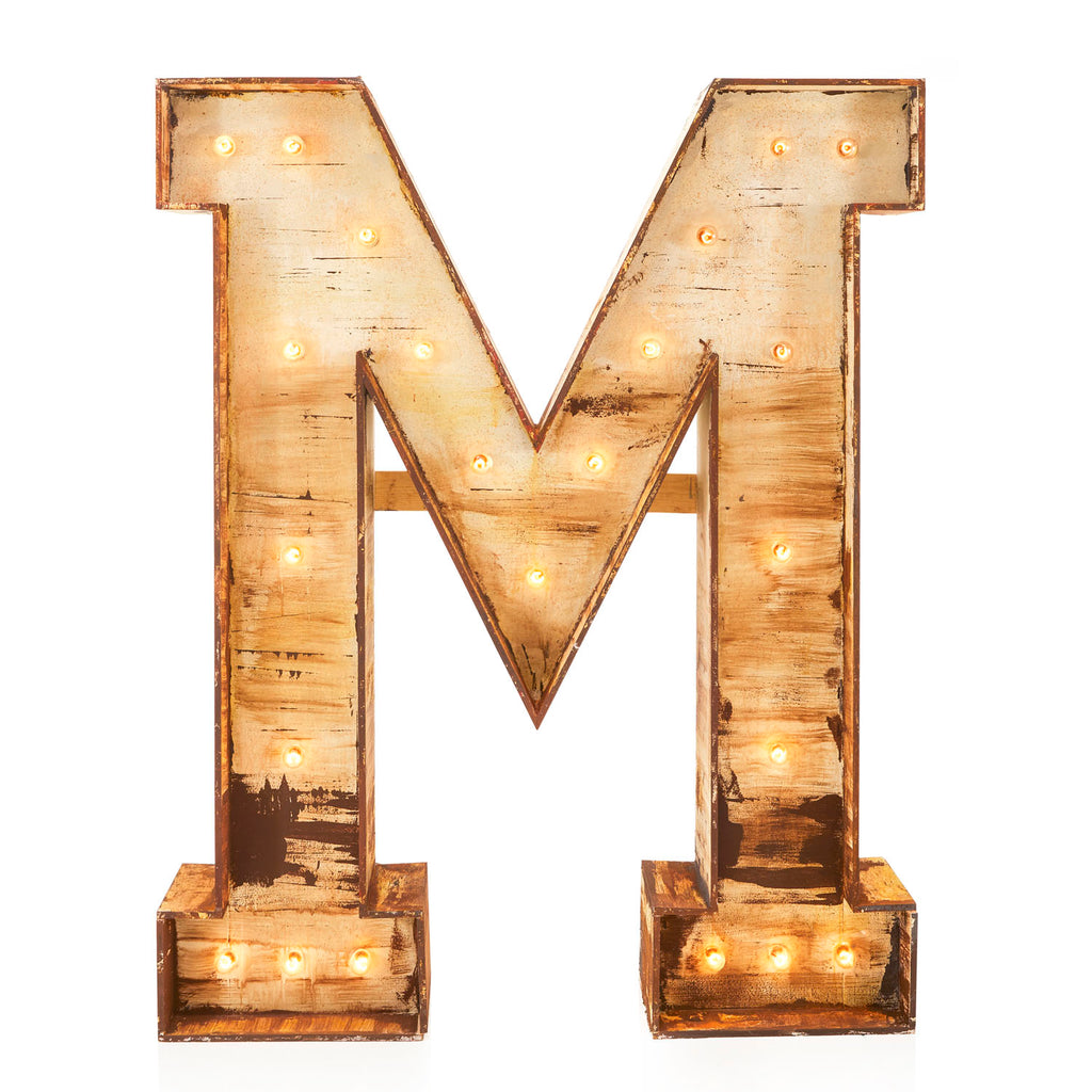Giant Letter M Sculpture