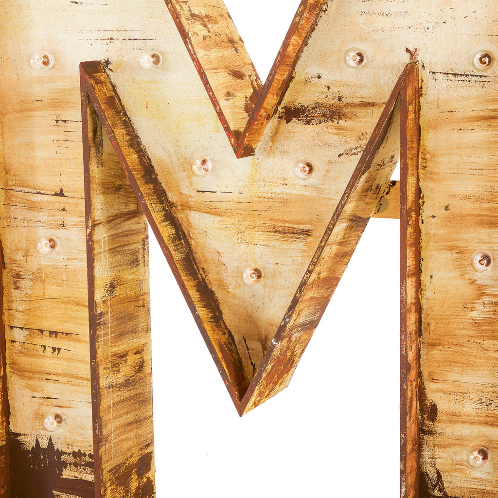 Giant Letter M Sculpture