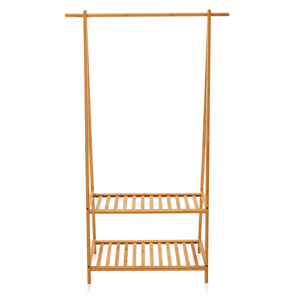Blonde Wood Clothing Rack