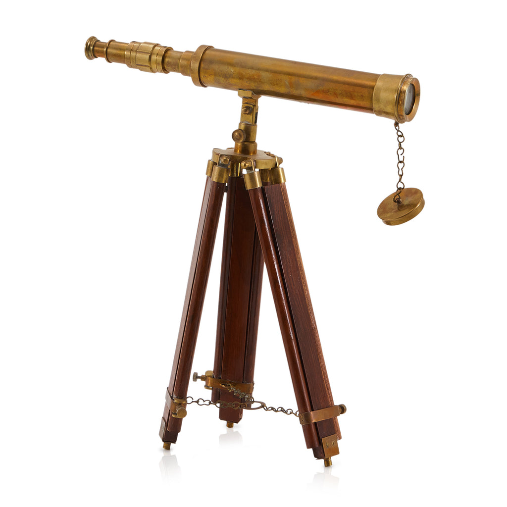 Brass Telescope with Tripod