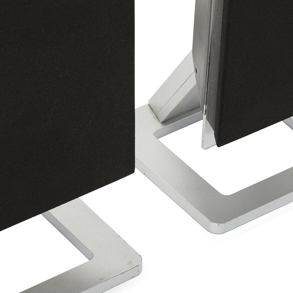 Flat Modern Rectangle Desktop Speakers Set of 2