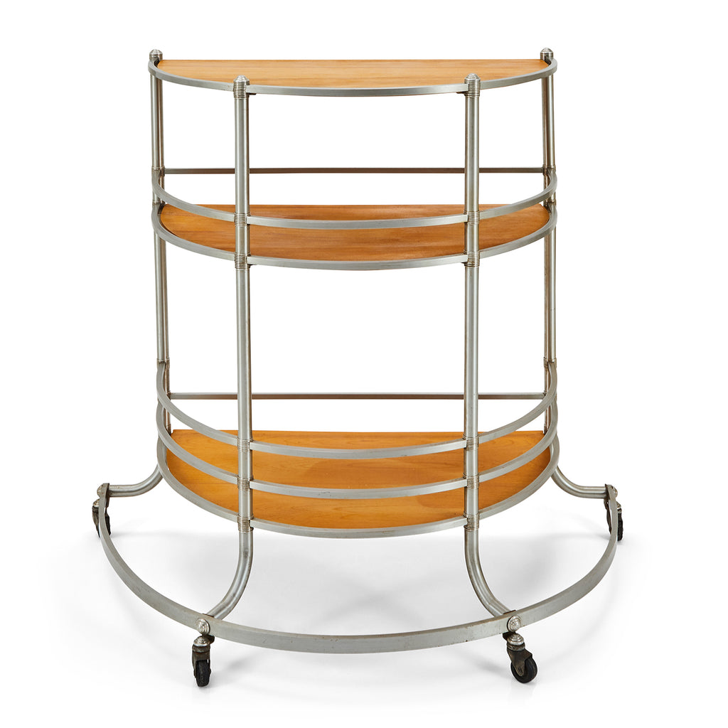 Half Circle Bar Cart Kitchen Shelf