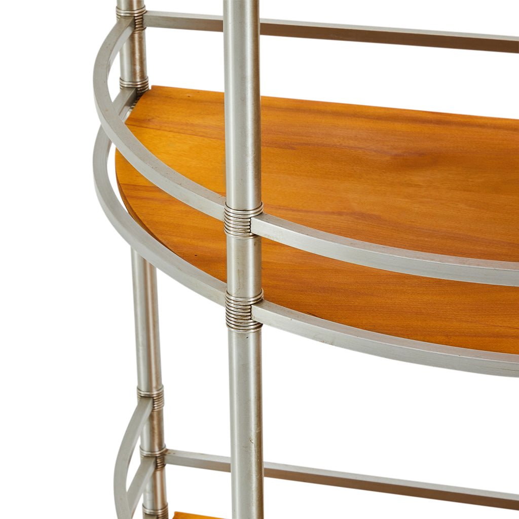 Half Circle Bar Cart Kitchen Shelf