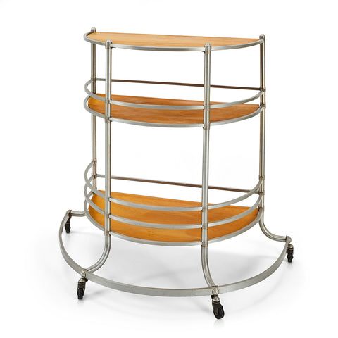 Half Circle Bar Cart Kitchen Shelf